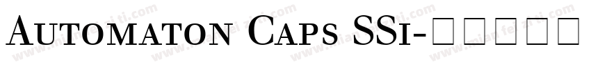 Automaton Caps SSi字体转换